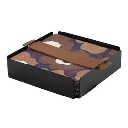 Napkin holder small brown strap Miiko