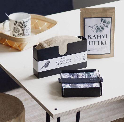 Servettikoppa pieni musta hihna Miiko