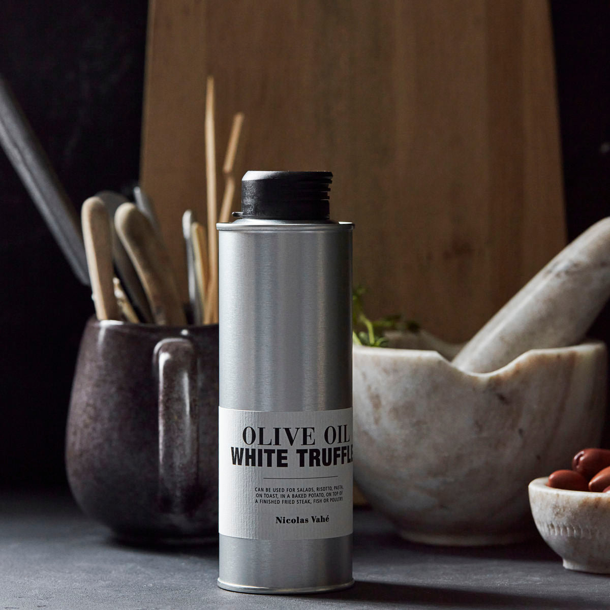 Olive oil with white truffle Nicolas Vahe