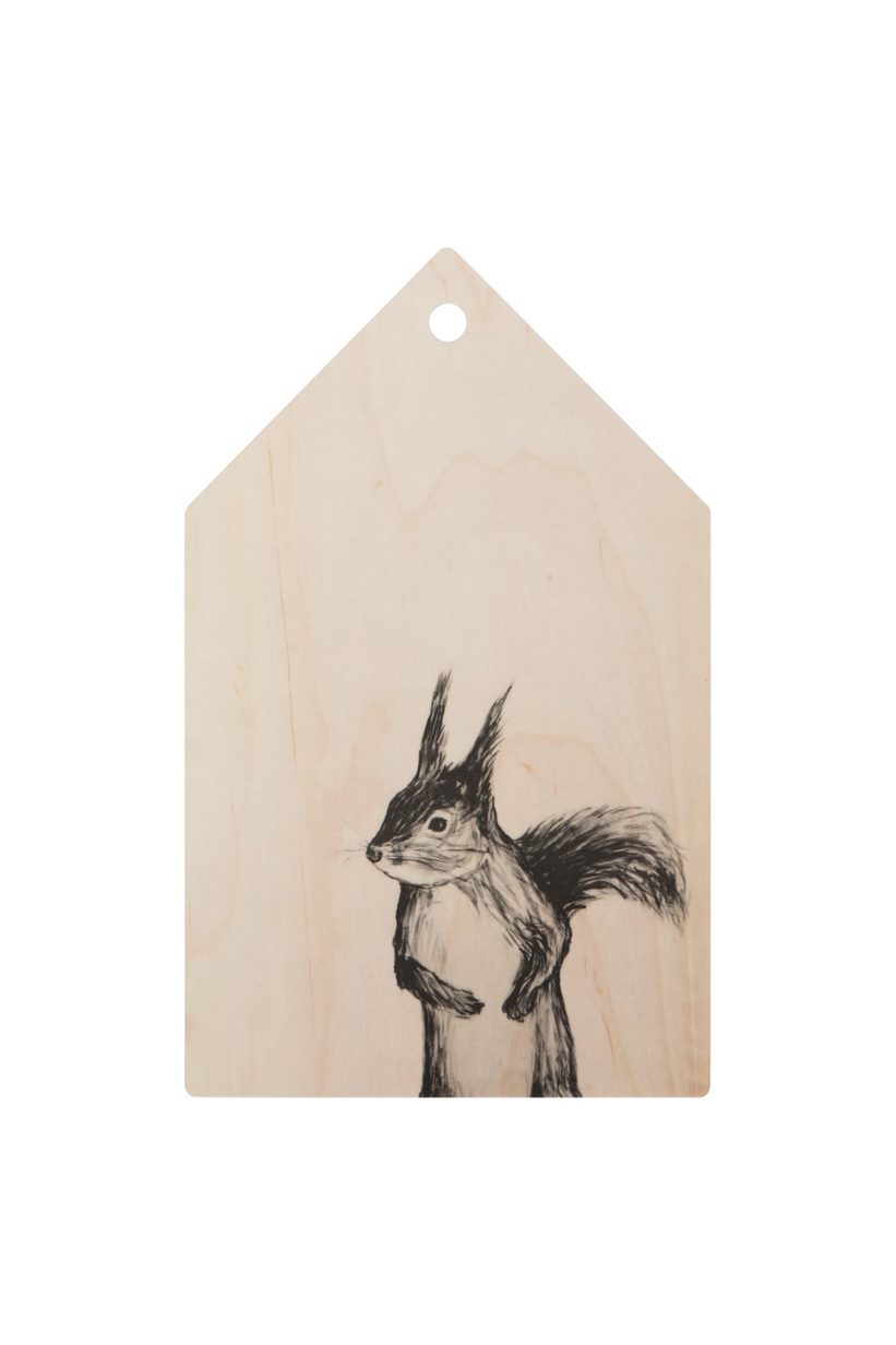 Cutting board squirrel, Miiko